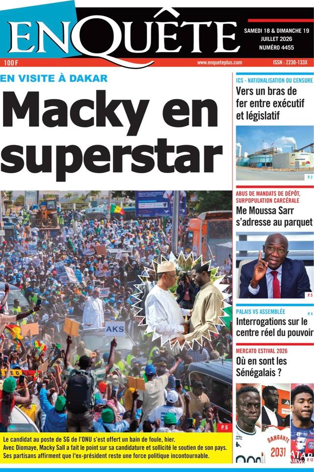Portada de EnQuête, 18 de julio de 2026
